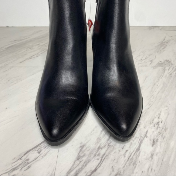 New! Blondo Noor Black Leather Almond Toe Bootie 6 1/2 M - Picture 10 of 15